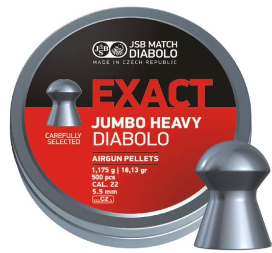 .22 Exact Jumbo Heavy Diabolo 18.13gr - Atlas Airguns