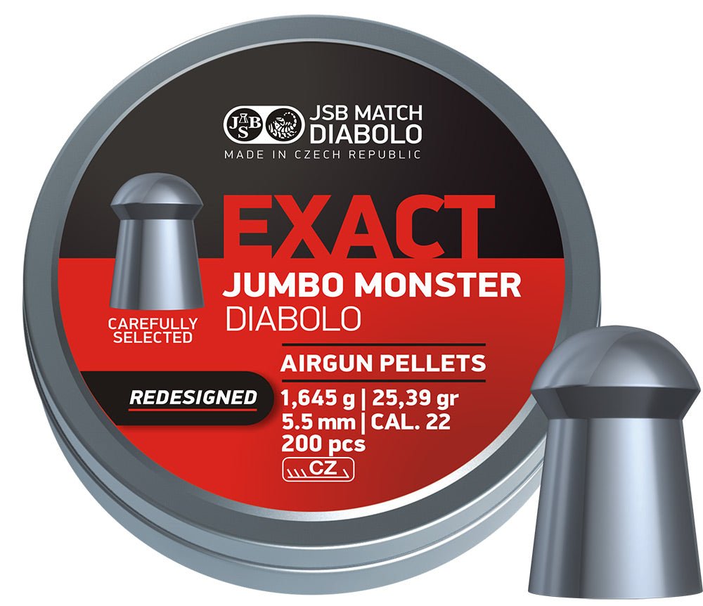 .22 Exact Jumbo Monster Diabolo REDESIGNED 25.39gr - Atlas Airguns