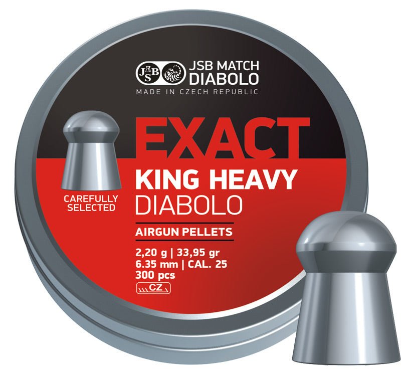 .25 Exact King Heavy Diabolo MKII 33.95gr - Atlas Airguns