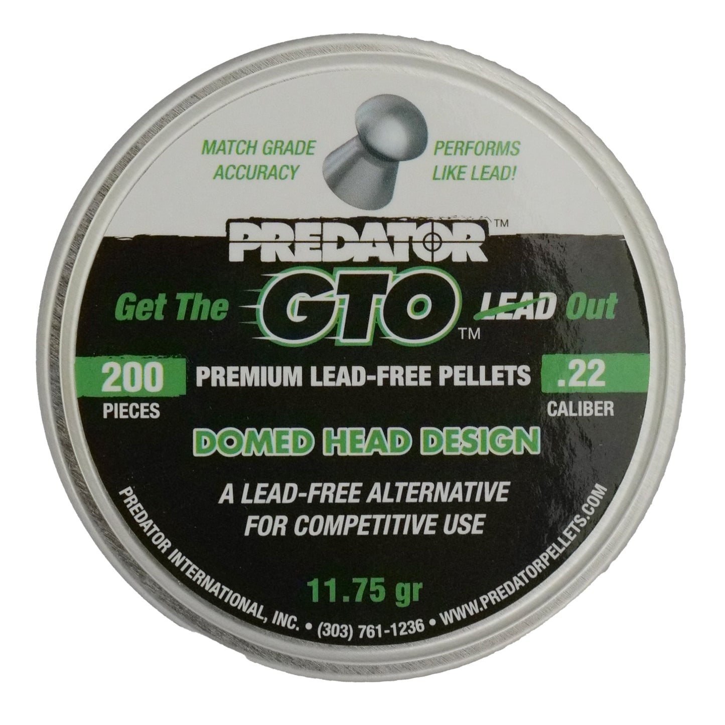 Predator GTO Lead - Free Pellets .22 - Atlas Airguns