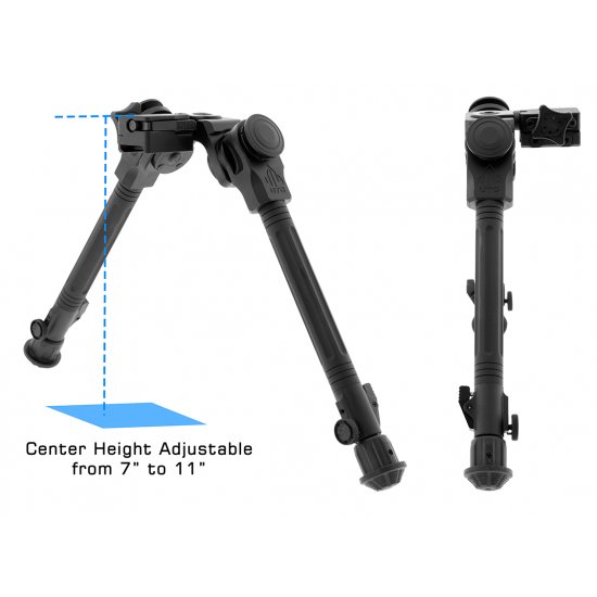 UTG® OVER BORE BIPOD, 7" - 11" - Atlas Airguns