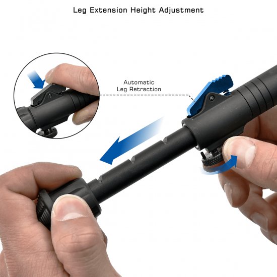 UTG® OVER BORE BIPOD, 7" - 11" - Atlas Airguns