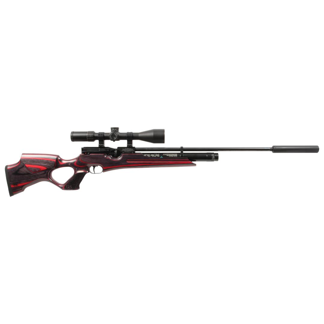 Weihrauch HW100T Special Edition Red Laminate Stock - Atlas Airguns